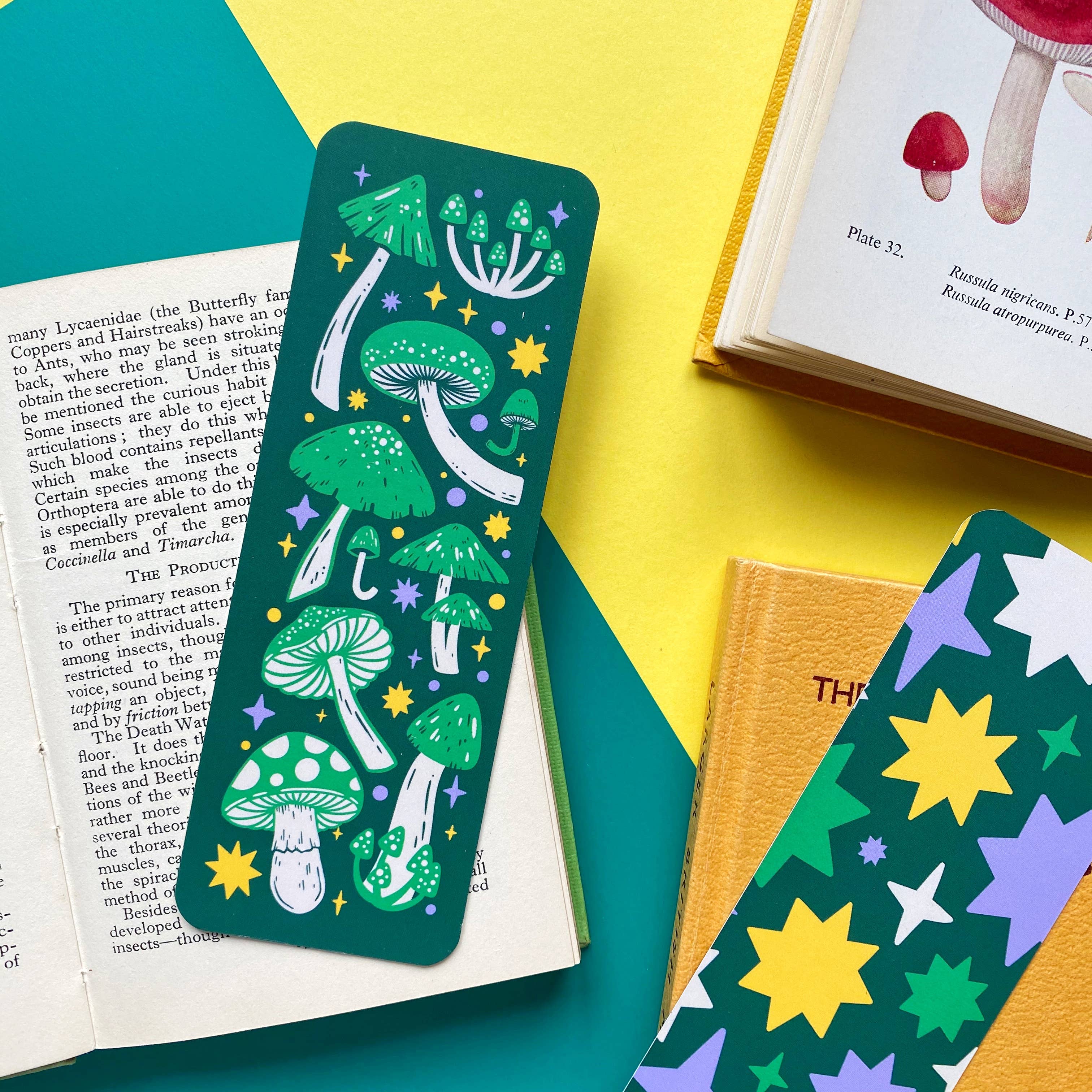 Green Mushroom Bookmark | Stacey McEvoy Caunt