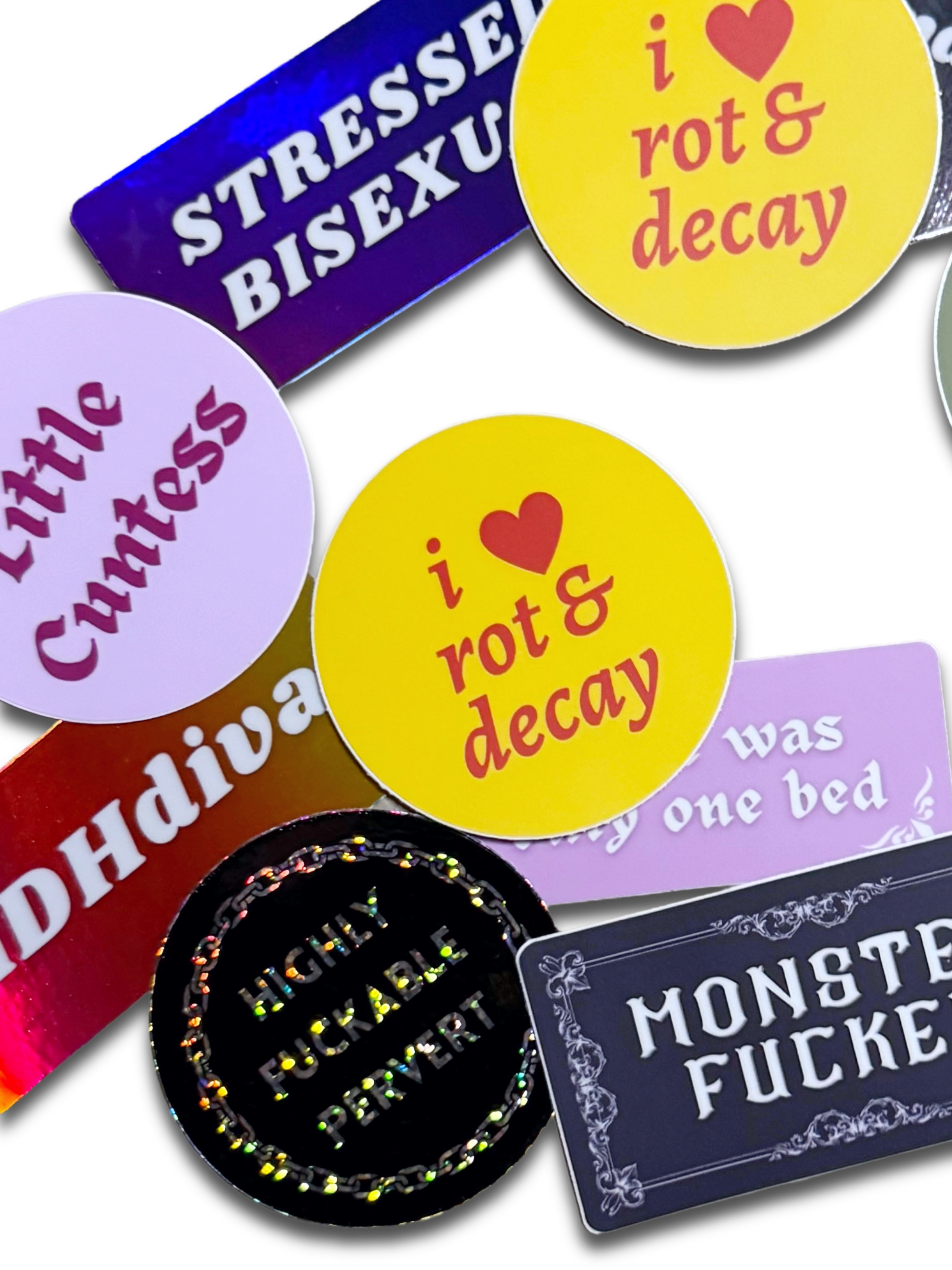 I Love Rot & Decay Sticker | Meltdown Studio