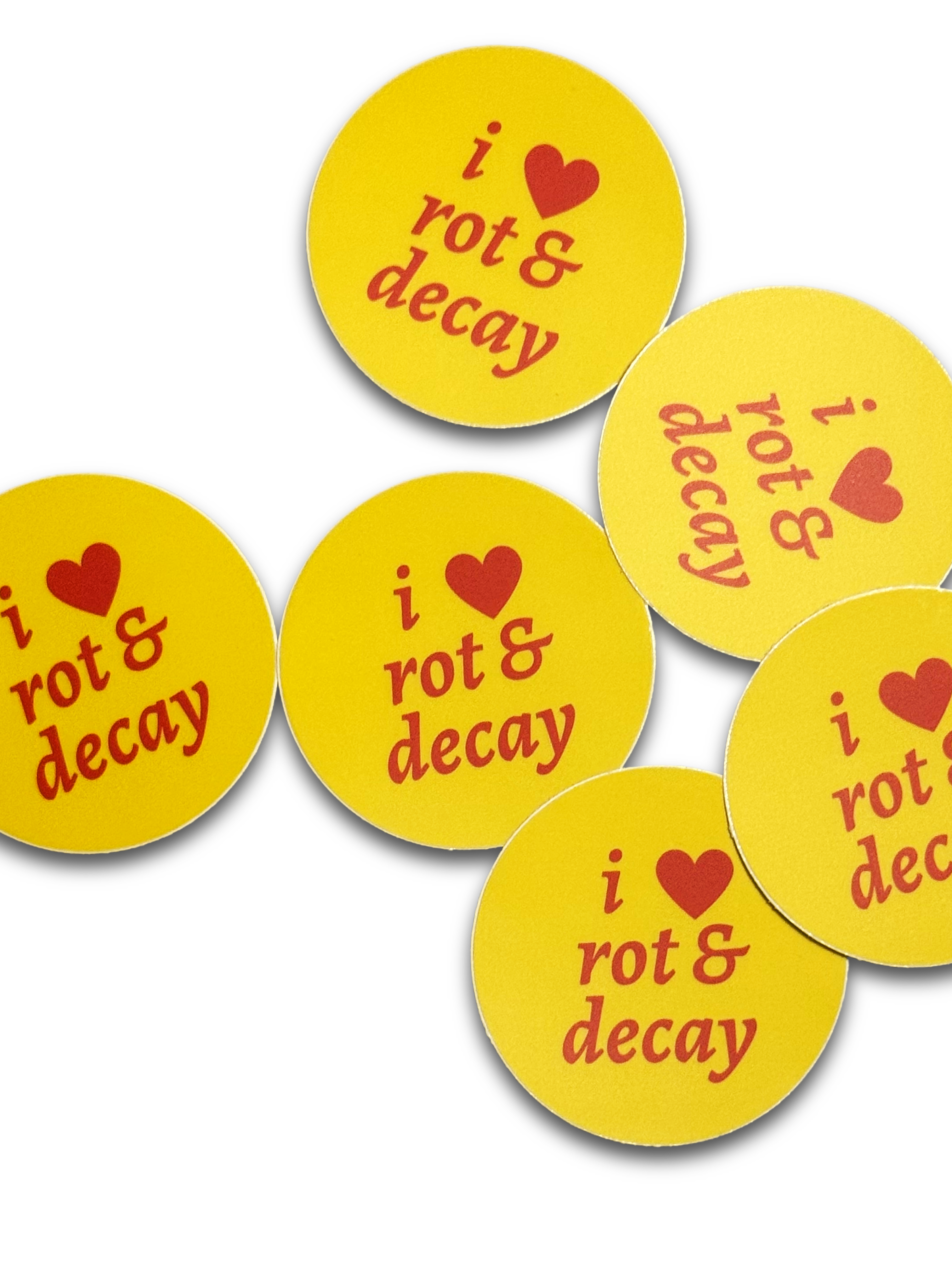 I Love Rot & Decay Sticker | Meltdown Studio